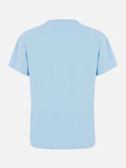 MC2 Saint Barth Woman Light Blue Cotton Jersey Crewneck T-shirt Emilie -MC2 Saint Barth Shop UID EMI000101791F WOMAN T SHIRT SKY 02 f09410b5 7768 4b8a 82e1 5d35729ff451