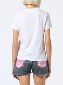 MC2 Saint Barth Woman Cotton Jersey Crewneck T-shirt Emilie With Stai Calma Lo Dici Al Mare Embroidery 10 MC2 Saint Barth Woman Cotton Jersey Crewneck T-shirt Emilie With Stai Calma Lo Dici Al Mare Embroidery -MC2 Saint Barth Shop UID EMI000103053F WOMAN T SHIRT WHITE 2