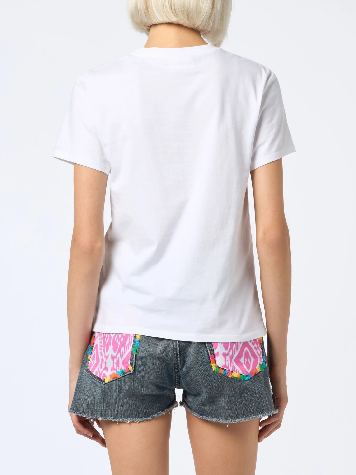 MC2 Saint Barth Woman Cotton Jersey Crewneck T-shirt Emilie With Stai Calma Lo Dici Al Mare Embroidery 6 MC2 Saint Barth Woman Cotton Jersey Crewneck T-shirt Emilie With Stai Calma Lo Dici Al Mare Embroidery - Image 4