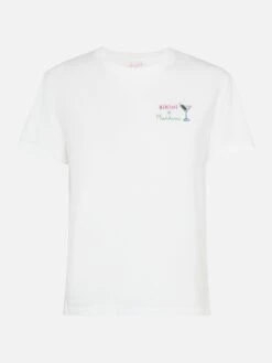 MC2 Saint Barth Emilie Cotton T-shirt With Bikini & Martini Embroidery -MC2 Saint Barth Shop UID EMI000103994H WOMAN T SHIRT WHITE 0 0 20250324143501 5