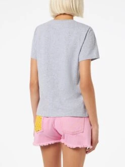 MC2 Saint Barth Woman Cotton Jersey Crewneck T-shirt Emilie With Saint Barth Beach Club Print -MC2 Saint Barth Shop UID EMI000105454F WOMAN T SHIRT GREY 2
