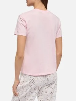 MC2 Saint Barth Emilie Cotton T-shirt With Gin Gin Embroidery | INSULTI LUMINOSI SPECIAL EDITION -MC2 Saint Barth Shop UID EMI000105868H WOMAN T SHIRT PINK COCKTAIL INSULTILUMINOSI 20250527103516 3