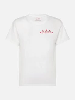 MC2 Saint Barth Emilie Cotton T-shirt With 50 Nervosa 50 Deliziosa Embroidery 9 MC2 Saint Barth Emilie Cotton T-shirt With 50 Nervosa 50 Deliziosa Embroidery -MC2 Saint Barth Shop UID EMI000105973H WOMAN T SHIRT WHITE SMALLEMBROIDERY MC2 20250711083505 4
