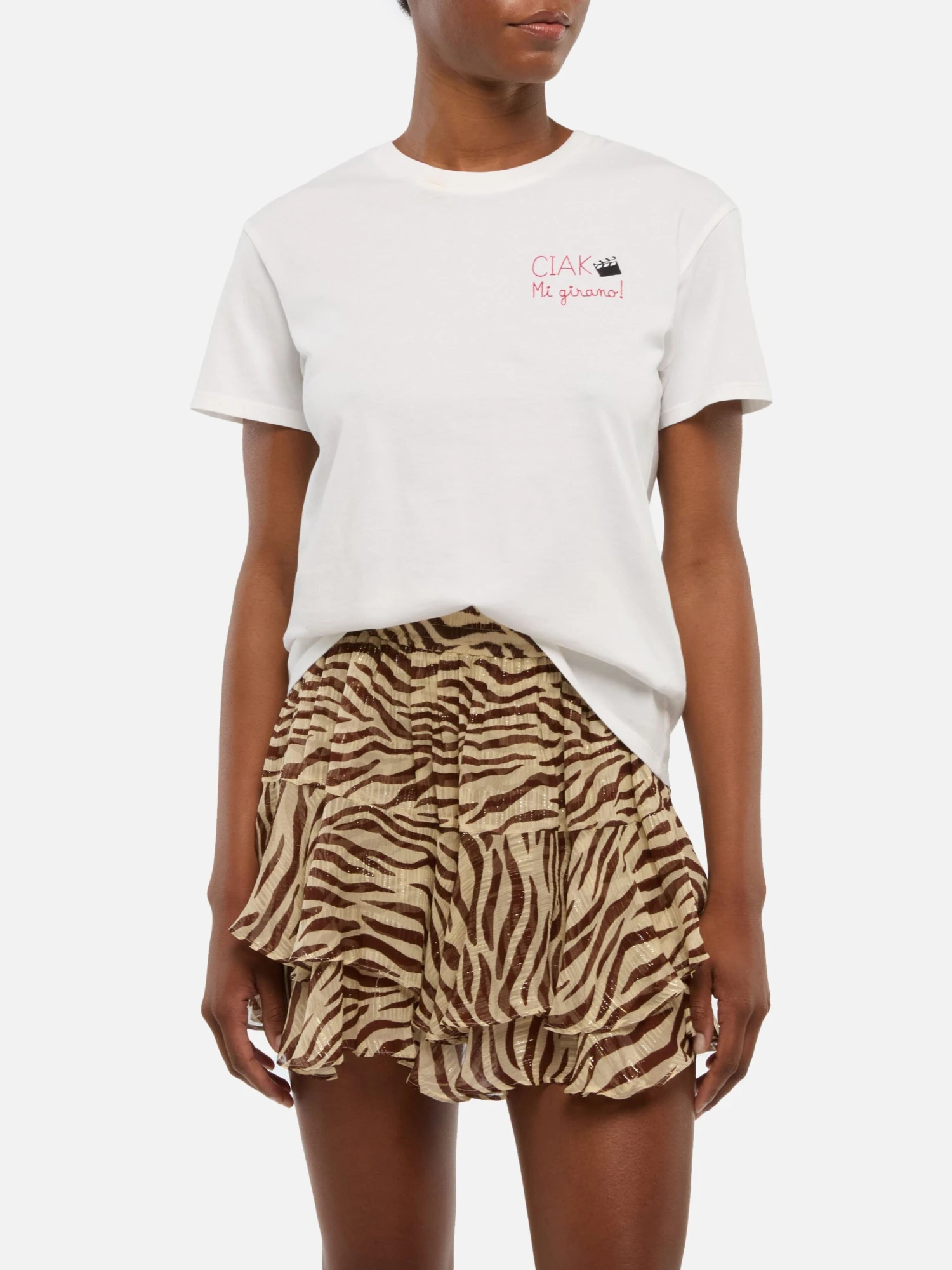 MC2 Saint Barth Emilie Cotton T-shirt With Ciak Mi Girano Embroidery 3 MC2 Saint Barth Emilie Cotton T-shirt With Ciak Mi Girano Embroidery