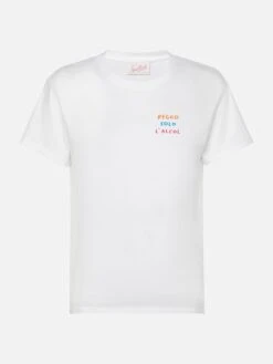 MC2 Saint Barth Emilie Cotton T-shirt With Reggo Solo Alcool Embroidery -MC2 Saint Barth Shop UID EMI000106047H WOMAN T SHIRT WHITE SMALLEMBROIDERY MC2 20250620123511 5