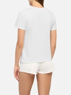 MC2 Saint Barth Emilie Cotton T-shirt With Il Week-end è Di-vino Embroidery -MC2 Saint Barth Shop UID EMI000106067H WOMAN T SHIRT WHITE SMALLEMBROIDERY MC2 20250715170007 3