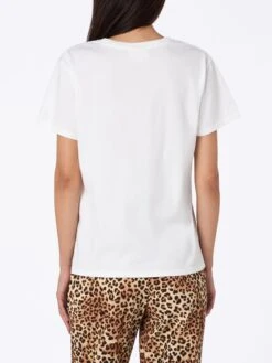 MC2 Saint Barth Woman White Cotton Jersey Crewneck T-shirt Emiilie With Mi Piace Lui... Embroidery -MC2 Saint Barth Shop UID EMI000109840F WOMAN T SHIRT WHITE 20240903163500 3