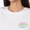 MC2 Saint Barth Woman White Cotton Jersey Crewneck T-shirt Emiilie With Mi Piace Lui... Embroidery -MC2 Saint Barth Shop UID EMI000109840F WOMAN T SHIRT WHITE 20240903173500 4 0070aacc 2b9b 4883 ba90 8e8533f90c2d 2