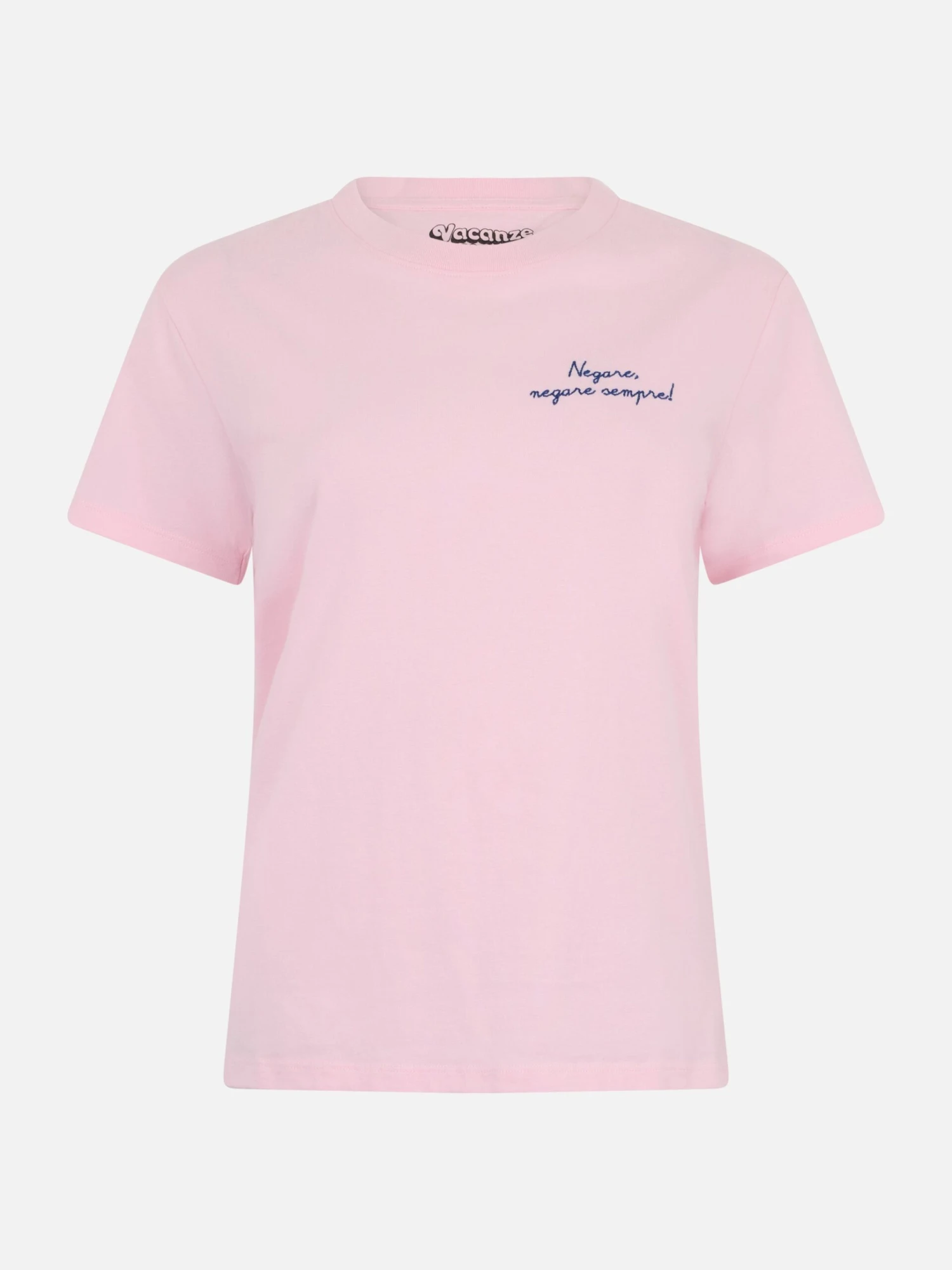 MC2 Saint Barth Woman Heavy Cotton Pink T-shirt Emilie With Negare, Negare Sempre! Embroidery | VACANZE DI NATALE SPECIAL EDITION 6 MC2 Saint Barth Woman Heavy Cotton Pink T-shirt Emilie With Negare, Negare Sempre! Embroidery | VACANZE DI NATALE SPECIAL EDITION - Image 4