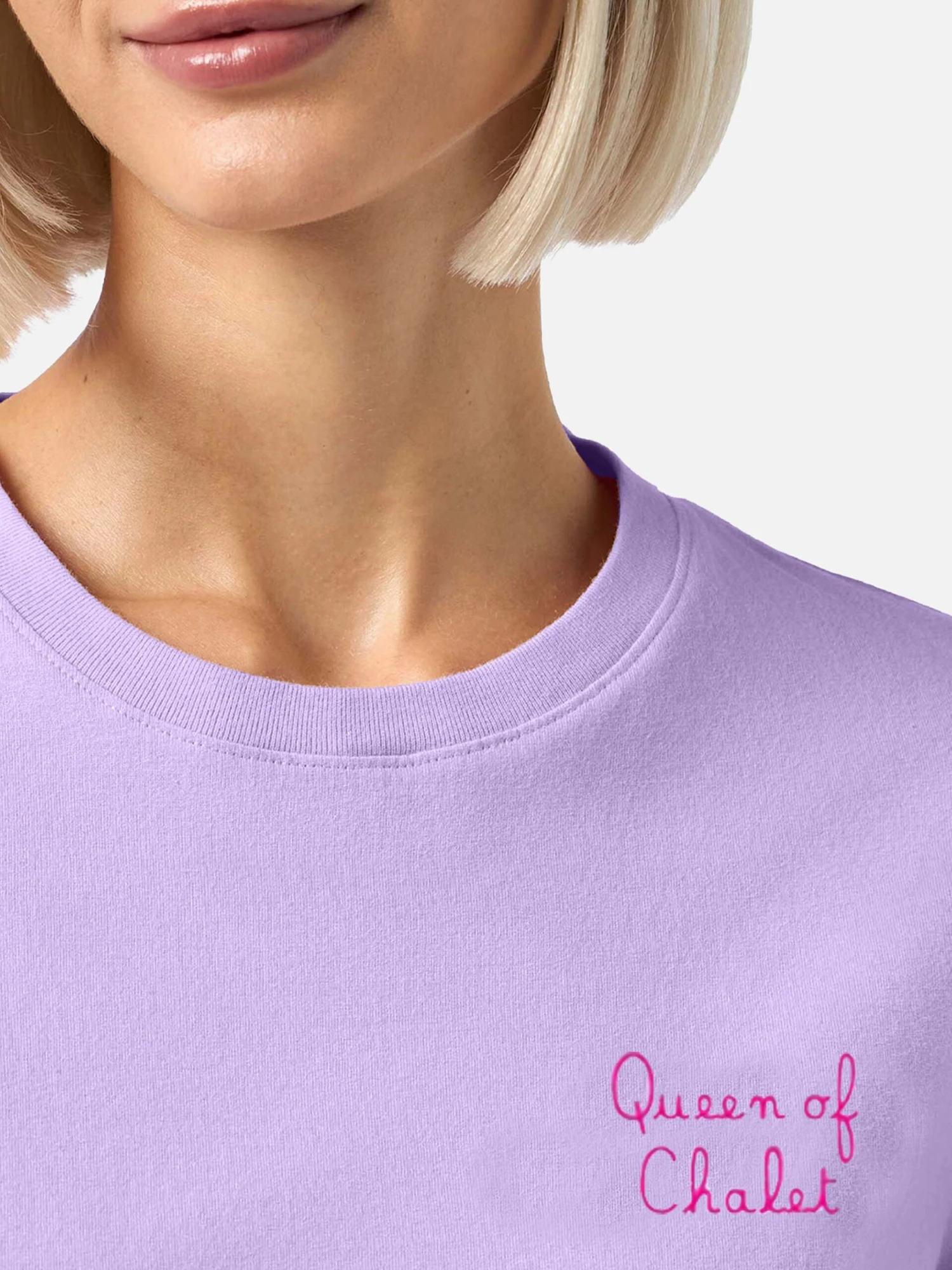 MC2 Saint Barth Winter Cotton T-shirt Emilie With Queen Of Chalet Embroidery 3 MC2 Saint Barth Winter Cotton T-shirt Emilie With Queen Of Chalet Embroidery