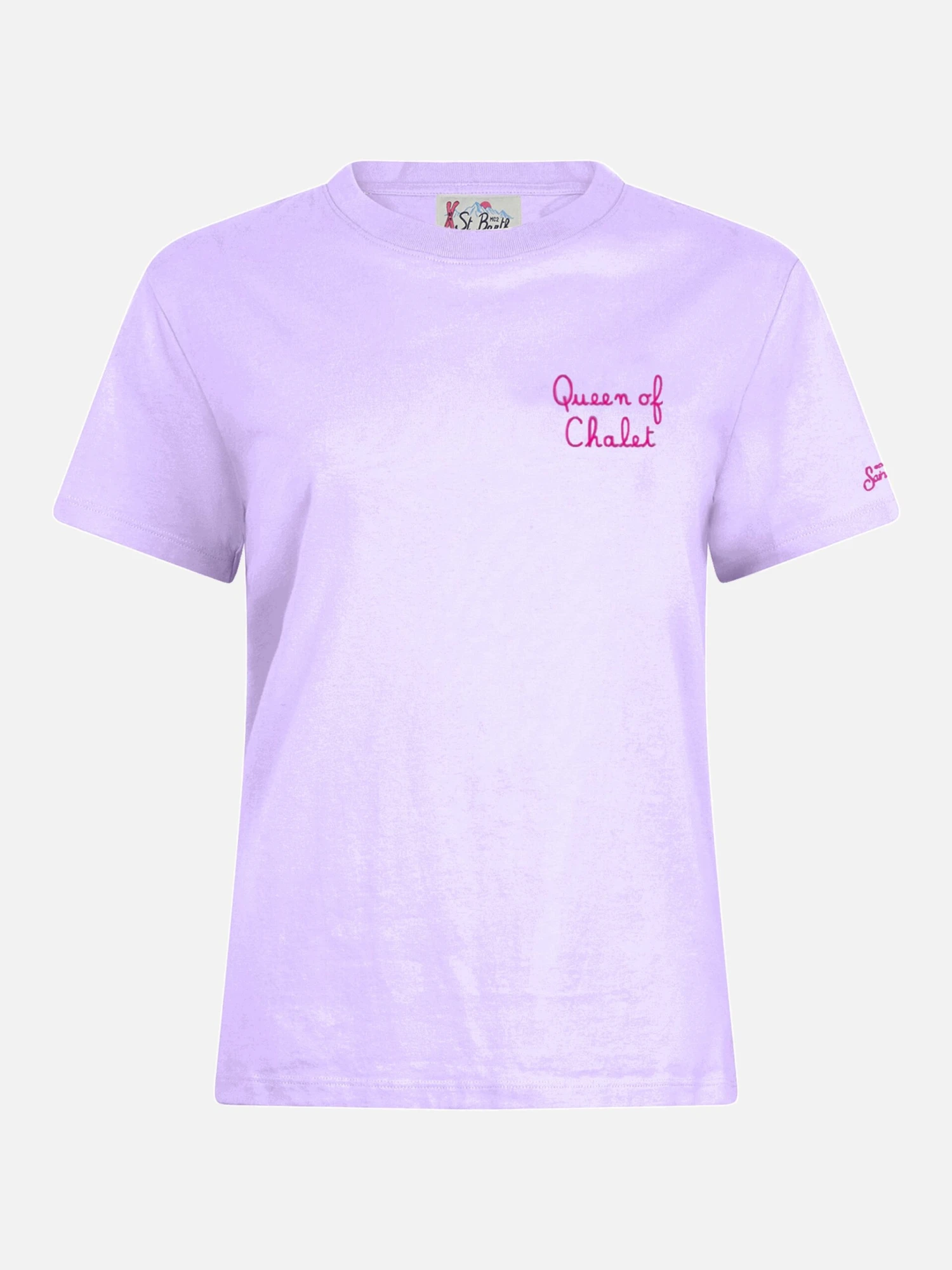 MC2 Saint Barth Winter Cotton T-shirt Emilie With Queen Of Chalet Embroidery 5 MC2 Saint Barth Winter Cotton T-shirt Emilie With Queen Of Chalet Embroidery - Image 3