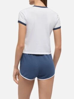 MC2 Saint Barth Emilie Cotton T-shirt Ewith St. Barth Beach Club Print -MC2 Saint Barth Shop UID EMI000306241H WOMAN T SHIRT WHITE SPORT MC2 3