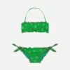 MC2 Saint Barth Girl Bandeau Bikini With Paisley Print -MC2 Saint Barth Shop UID EMY000100664B GIRL BIKINI GREEN MC2 MC2 01