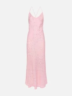 MC2 Saint Barth Eydis Satin Slip Dress With Bandanna Print -MC2 Saint Barth Shop UID EYDI00103241H WOMAN DRESS PINK 0 0 20250320123502 4