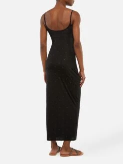 MC2 Saint Barth Evy Long Fitted Black Slip Dress -MC2 Saint Barth Shop UID EYV000100073H WOMAN DRESS BLACK PLAIN.COLOR MC2 3