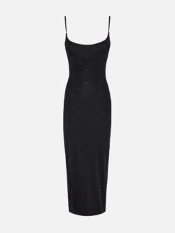 MC2 Saint Barth Evy Long Fitted Black Slip Dress -MC2 Saint Barth Shop UID EYV000100073H WOMAN DRESS BLACK PLAIN.COLOR MC2 5