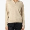 MC2 Saint Barth Woman Beige Cashmere Blend Sweater Eze With Polo Collar -MC2 Saint Barth Shop UID EZE000100045G WOMAN KNITWEAR BROWN 20241023093500 2