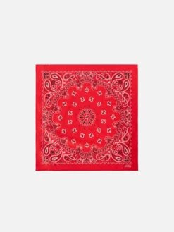 MC2 Saint Barth Cotton Foulard With Red Bandanna Print