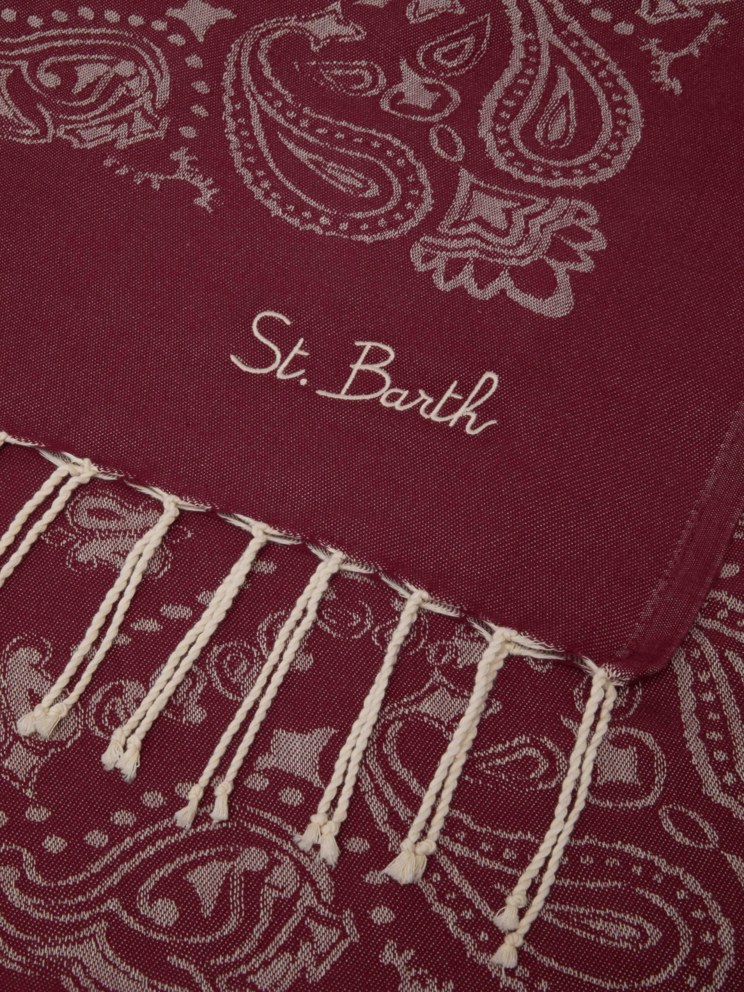 MC2 Saint Barth Foutas Cotton Beach Towel With Bandanna Jacquard 4 MC2 Saint Barth Foutas Cotton Beach Towel With Bandanna Jacquard - Image 2