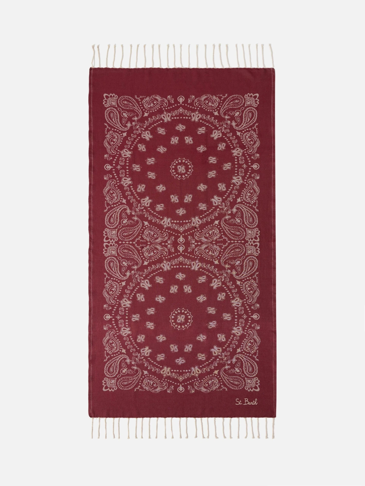 MC2 Saint Barth Foutas Cotton Beach Towel With Bandanna Jacquard 3 MC2 Saint Barth Foutas Cotton Beach Towel With Bandanna Jacquard