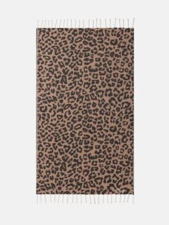 MC2 Saint Barth Foutas Cotton Beach Towel With Animalier Jacquard