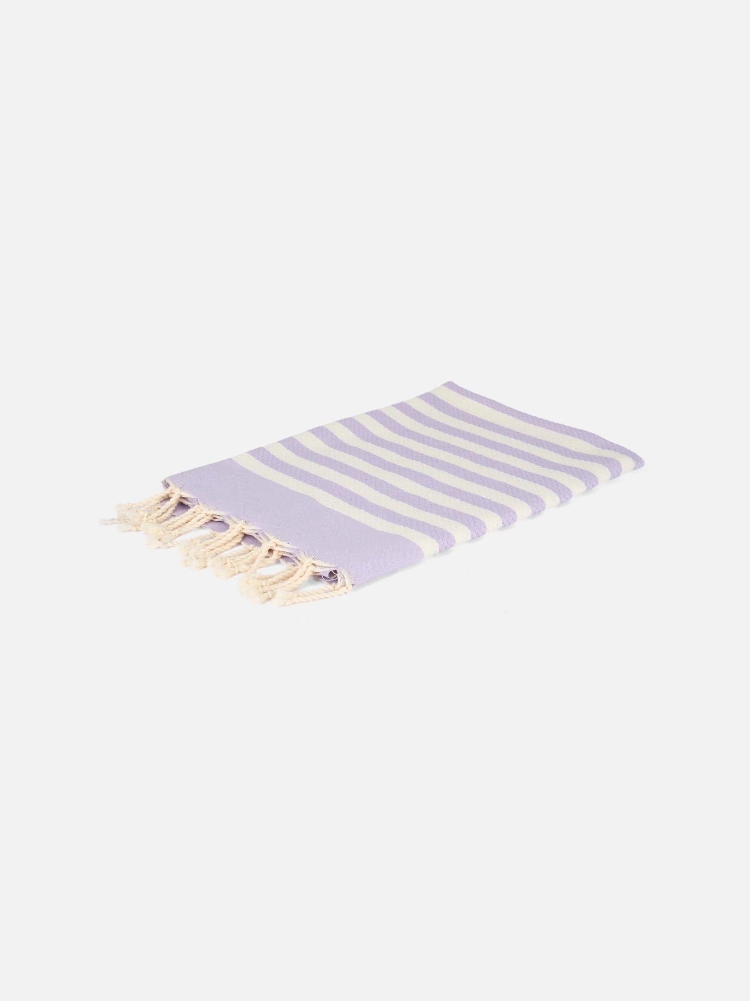 MC2 Saint Barth Cotton Beach Towel Fouta With Purple Striped Print 4 MC2 Saint Barth Cotton Beach Towel Fouta With Purple Striped Print - Image 2