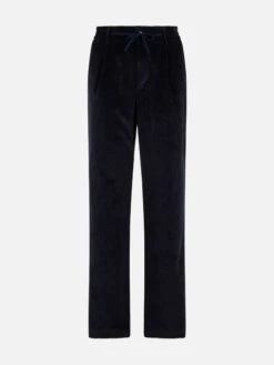 MC2 Saint Barth Man Navy Blue Corduroy Pants Fuji -MC2 Saint Barth Shop UID FUJI00101773G MAN PANT BLUE 20241023093500 4