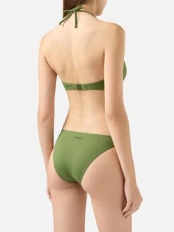 MC2 Saint Barth Maia High-waist Military Green Swim Briefs - Gaia Military Green Triangle Bralette Top 10 MC2 Saint Barth Maia High-waist Military Green Swim Briefs - Gaia Military Green Triangle Bralette Top -MC2 Saint Barth Shop UID GAI000100019H WOMAN TOPBIKINI GREEN PLAIN.COLOR 10
