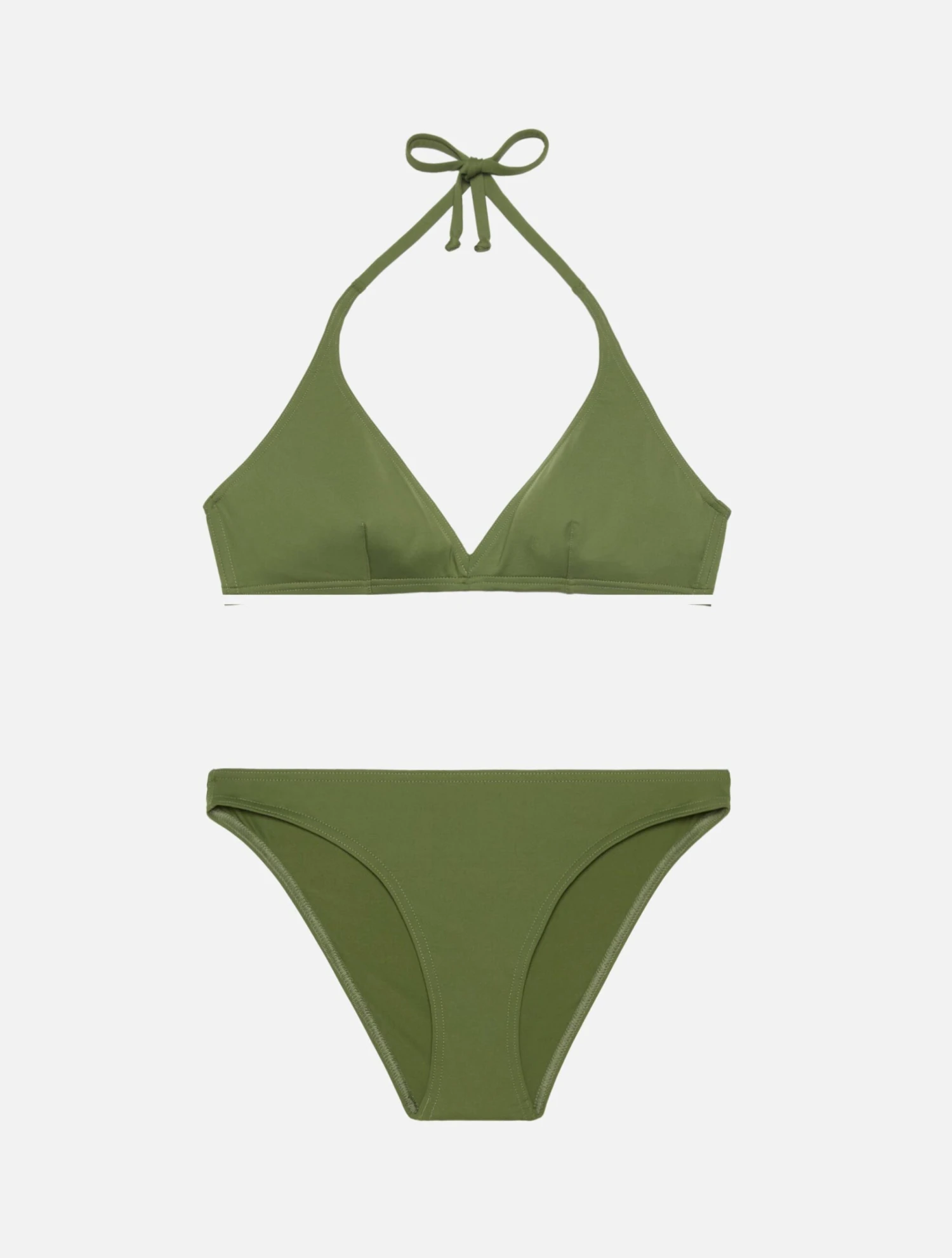 MC2 Saint Barth Maia High-waist Military Green Swim Briefs - Gaia Military Green Triangle Bralette Top 3 MC2 Saint Barth Maia High-waist Military Green Swim Briefs - Gaia Military Green Triangle Bralette Top