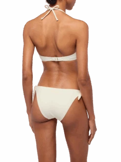 MC2 Saint Barth Yali Cream Classic Swim Briefs - Gaia Cream Triangle Bralette Top -MC2 Saint Barth Shop UID GAI000100137H WOMAN TOPBIKINI WHITE PLAINCOLOR 0 3