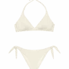 MC2 Saint Barth Yali Cream Classic Swim Briefs - Gaia Cream Triangle Bralette Top