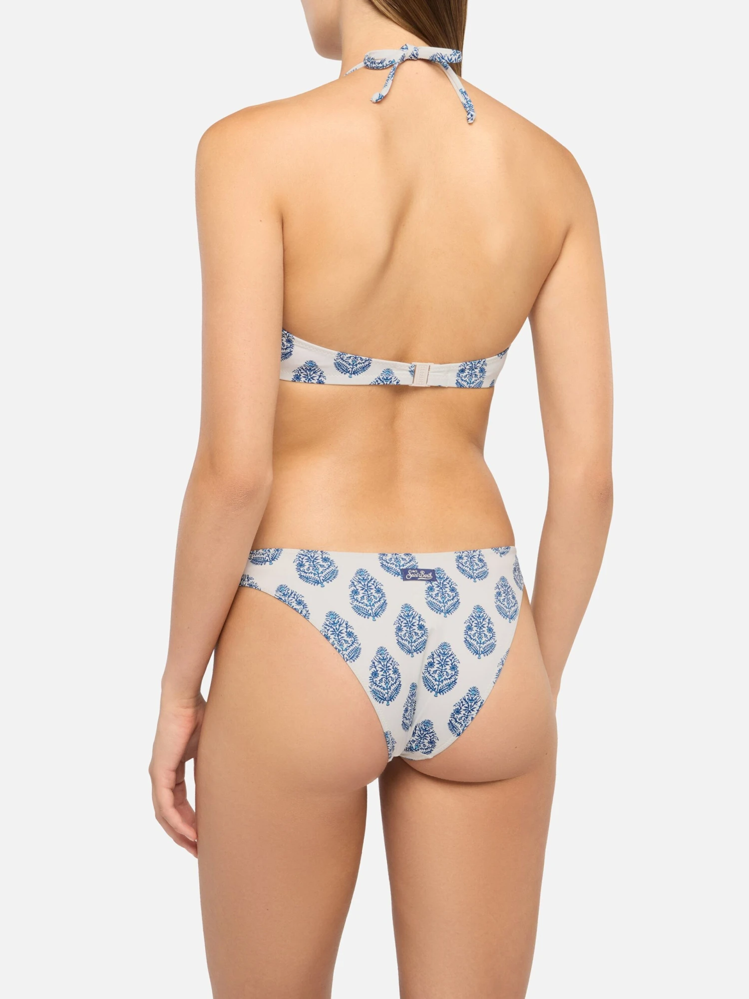 MC2 Saint Barth Fixed Triangle Bikini Gaia Lido With Classic Swim Briefs And Paisley Print 6 MC2 Saint Barth Fixed Triangle Bikini Gaia Lido With Classic Swim Briefs And Paisley Print - Image 4