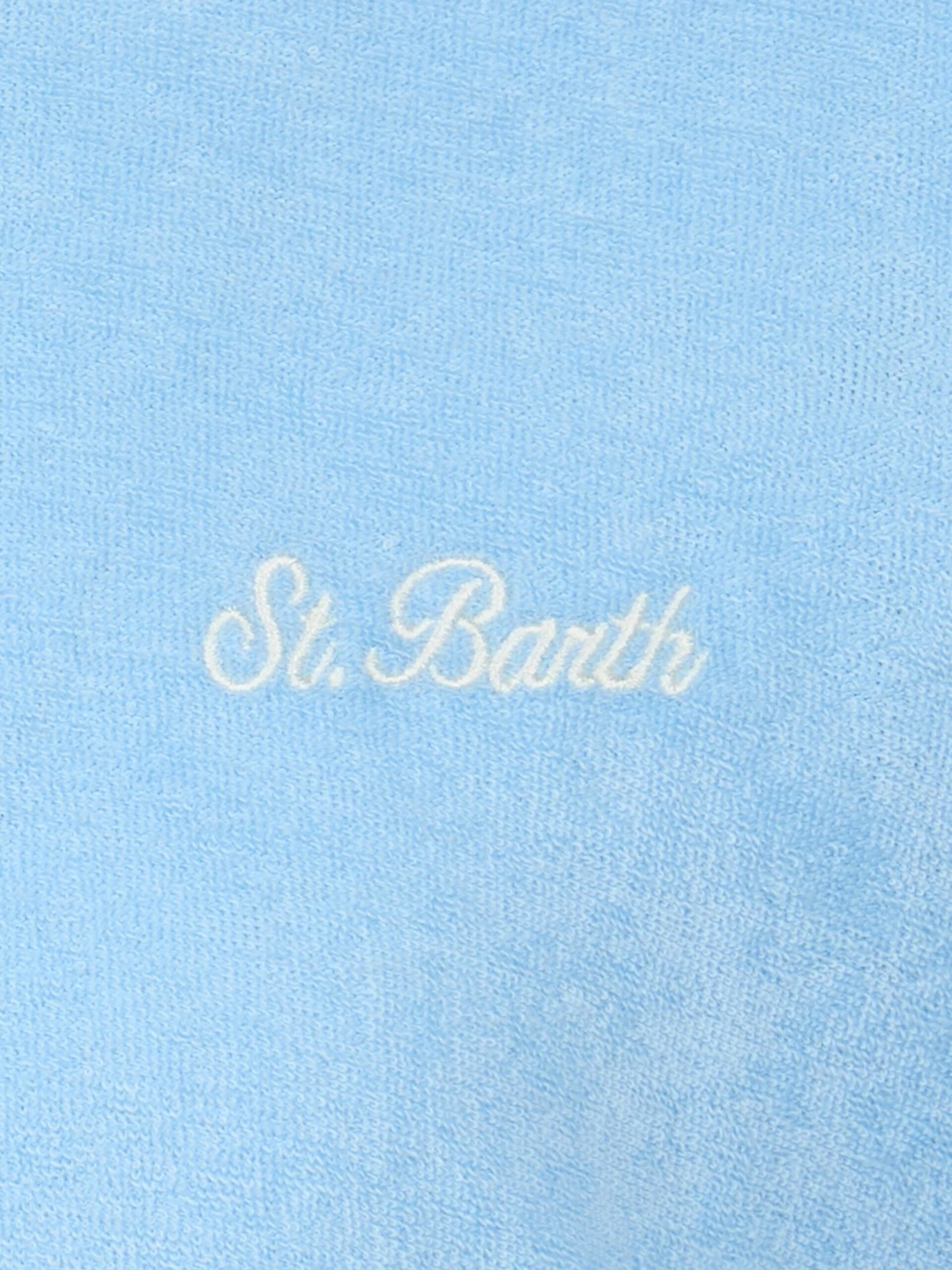 MC2 Saint Barth Boy Light Blue Terry T-shirt Gary With St. Barth Embroidery 5 MC2 Saint Barth Boy Light Blue Terry T-shirt Gary With St. Barth Embroidery - Image 3