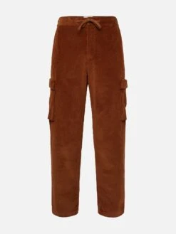MC2 Saint Barth Camel Corduroy Cargo Pants Goldeck -MC2 Saint Barth Shop UID GOLD00100280E MAN PANT BROWN BRITISHSTYLE 0 20250107183502 4