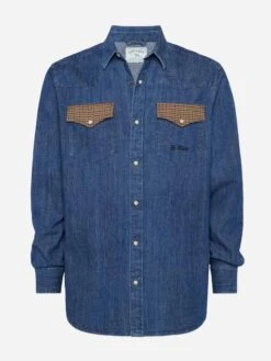 MC2 Saint Barth Denim Shirt Greg With Pied De Poul Patches 9 MC2 Saint Barth Denim Shirt Greg With Pied De Poul Patches -MC2 Saint Barth Shop UID GRG000409750E MAN SHIRT BLUE BRITISHSTYLE 0 20250107193500 4