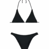 MC2 Saint Barth Woman Black Crinkle Triangle Bikini Guiana Elise -MC2 Saint Barth Shop UID GUIA00101175F WOMAN TOP CRINKLE00 8
