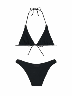 MC2 Saint Barth Woman Black Crinkle Triangle Bikini Guiana Elise 9 MC2 Saint Barth Woman Black Crinkle Triangle Bikini Guiana Elise -MC2 Saint Barth Shop UID GUIA00101175F WOMAN TOP CRINKLE00 9