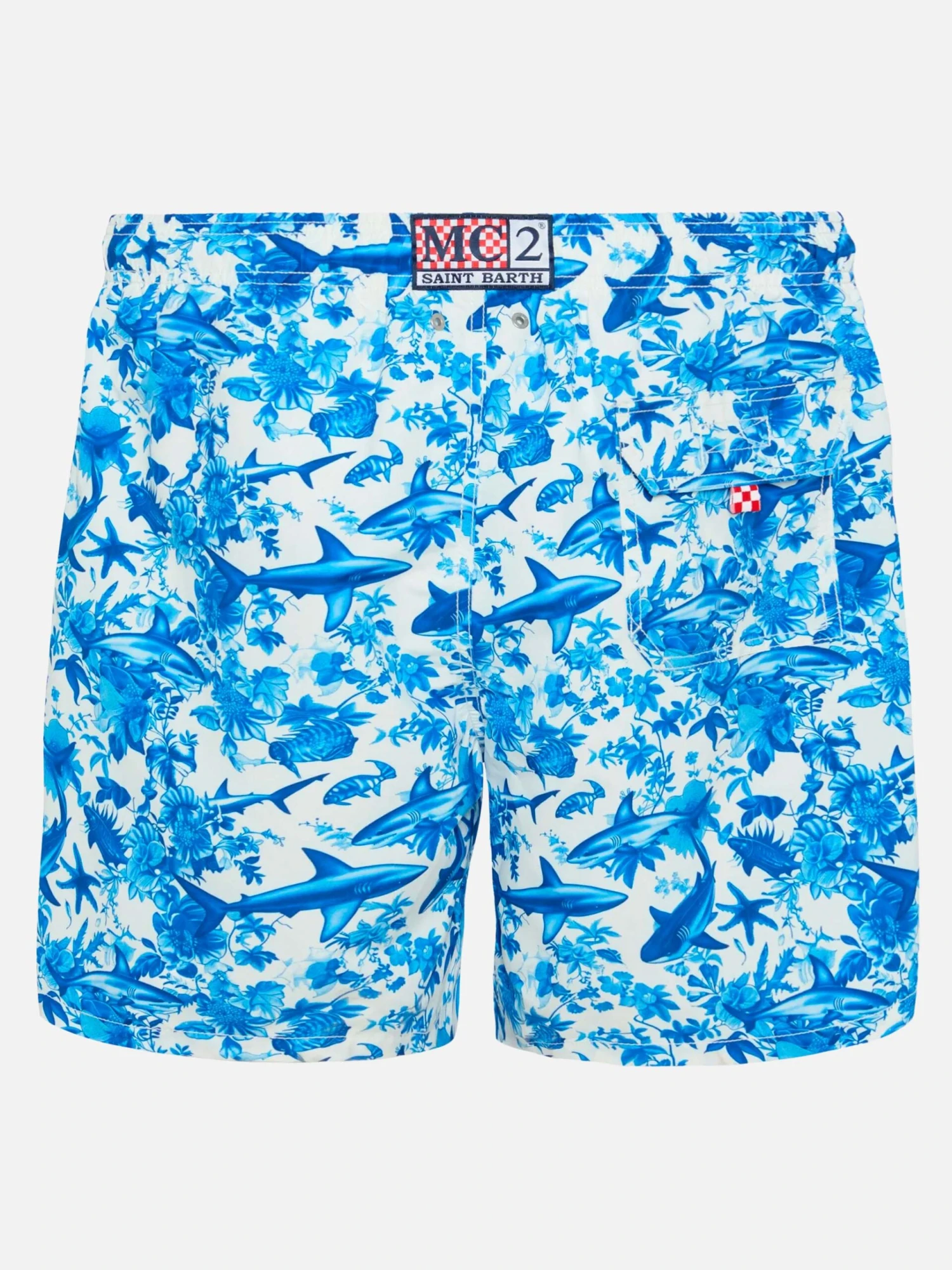 MC2 Saint Barth Mid-length Gustavia Swim-shorts With Shark Print | AI CO-CREATED DESIGN BY RICKDICK - POWERED BY RED-EYE 4 MC2 Saint Barth Mid-length Gustavia Swim-shorts With Shark Print | AI CO-CREATED DESIGN BY RICKDICK - POWERED BY RED-EYE - Image 2