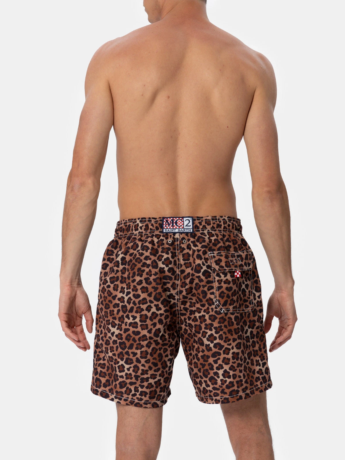 MC2 Saint Barth Man Mid-length Gustavia Swim-shorts With Animalier Print 6 MC2 Saint Barth Man Mid-length Gustavia Swim-shorts With Animalier Print - Image 4