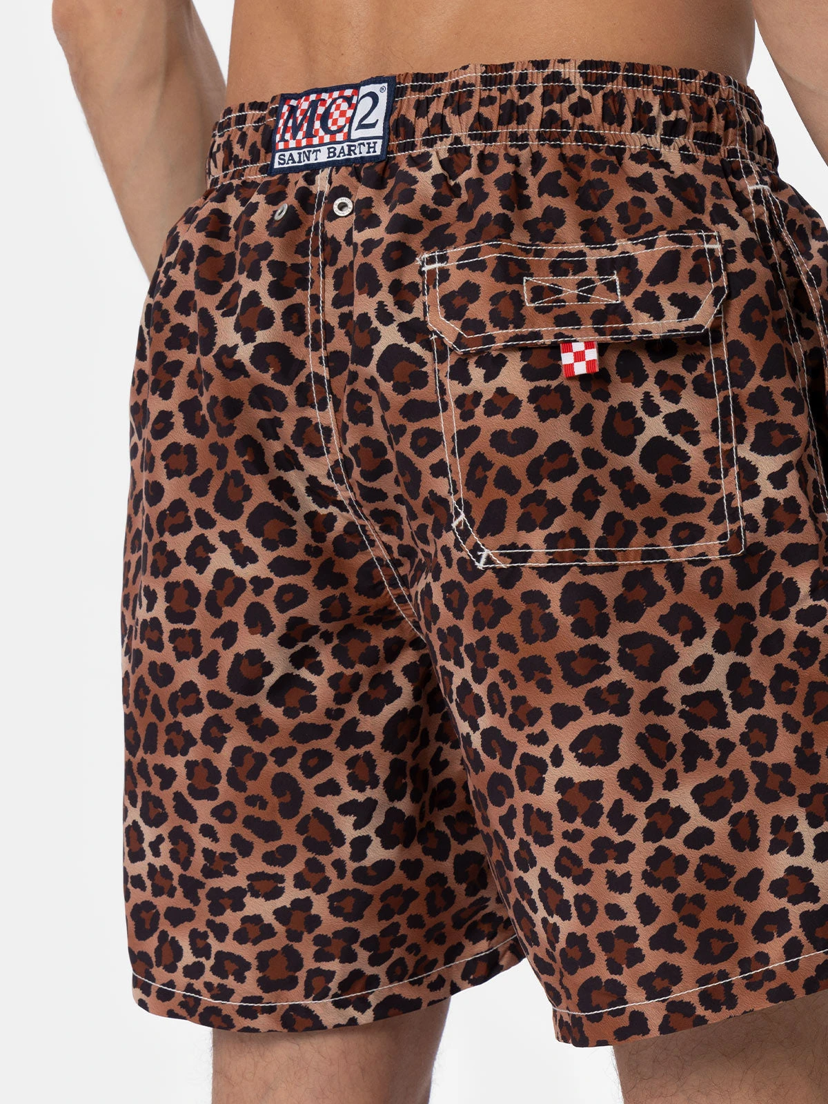 MC2 Saint Barth Man Mid-length Gustavia Swim-shorts With Animalier Print 7 MC2 Saint Barth Man Mid-length Gustavia Swim-shorts With Animalier Print - Image 5