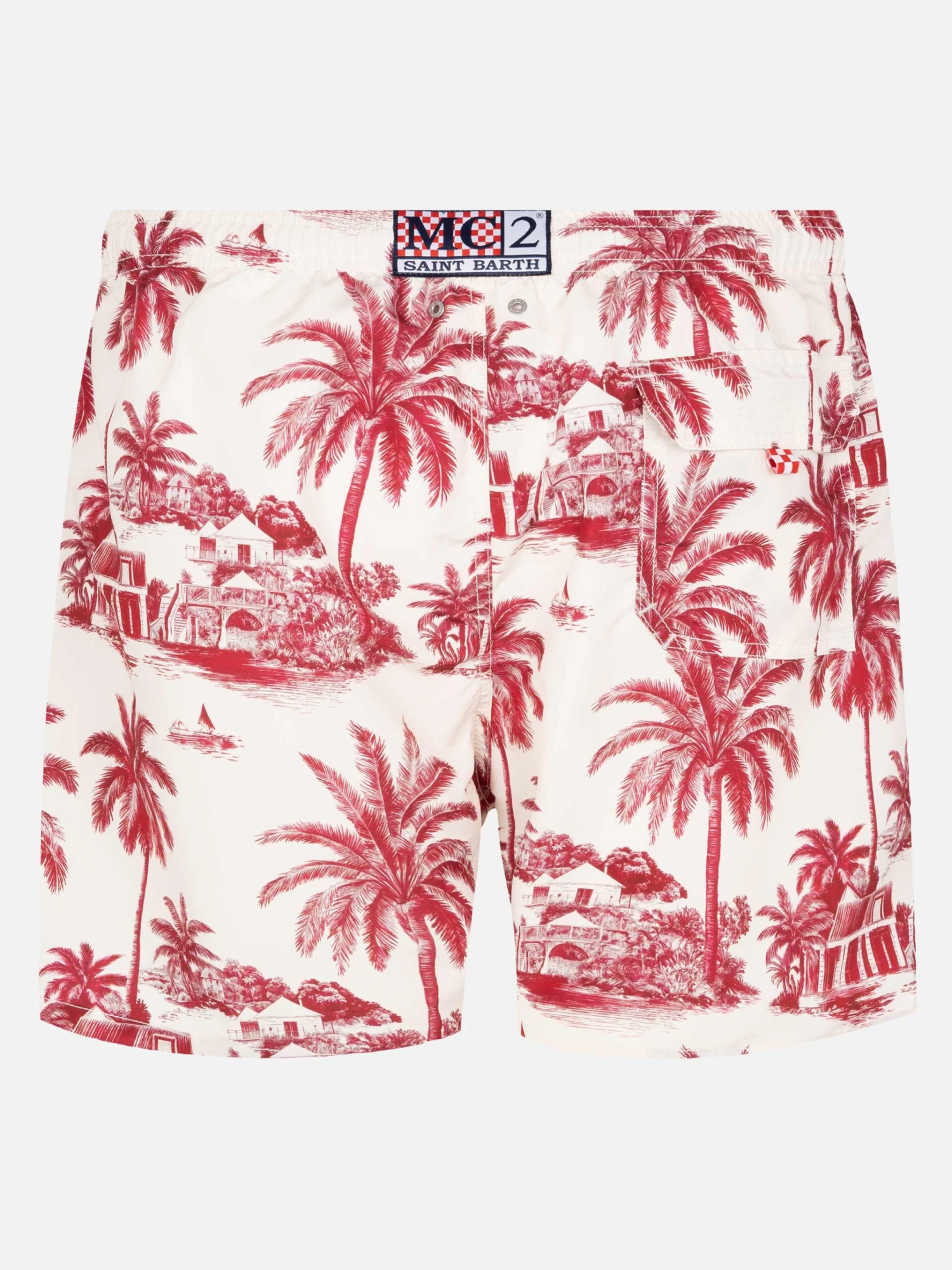MC2 Saint Barth Mid-length Gustavia Swim-shorts With Toile De Jouy Print | AI CO-CREATED DESIGN BY RICKDICK - POWERED BY RED-EYE 5 MC2 Saint Barth Mid-length Gustavia Swim-shorts With Toile De Jouy Print | AI CO-CREATED DESIGN BY RICKDICK - POWERED BY RED-EYE - Image 3