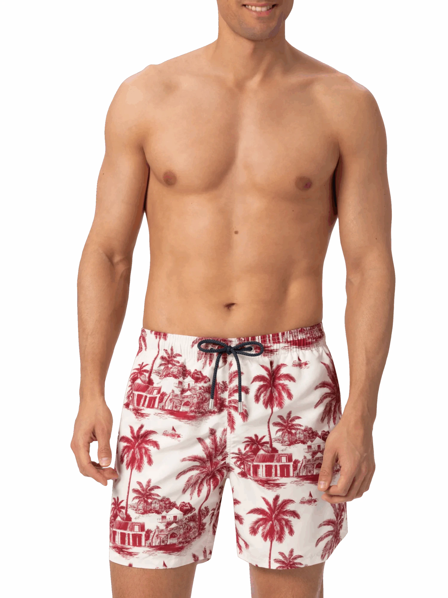 MC2 Saint Barth Mid-length Gustavia Swim-shorts With Toile De Jouy Print | AI CO-CREATED DESIGN BY RICKDICK - POWERED BY RED-EYE 6 MC2 Saint Barth Mid-length Gustavia Swim-shorts With Toile De Jouy Print | AI CO-CREATED DESIGN BY RICKDICK - POWERED BY RED-EYE - Image 4