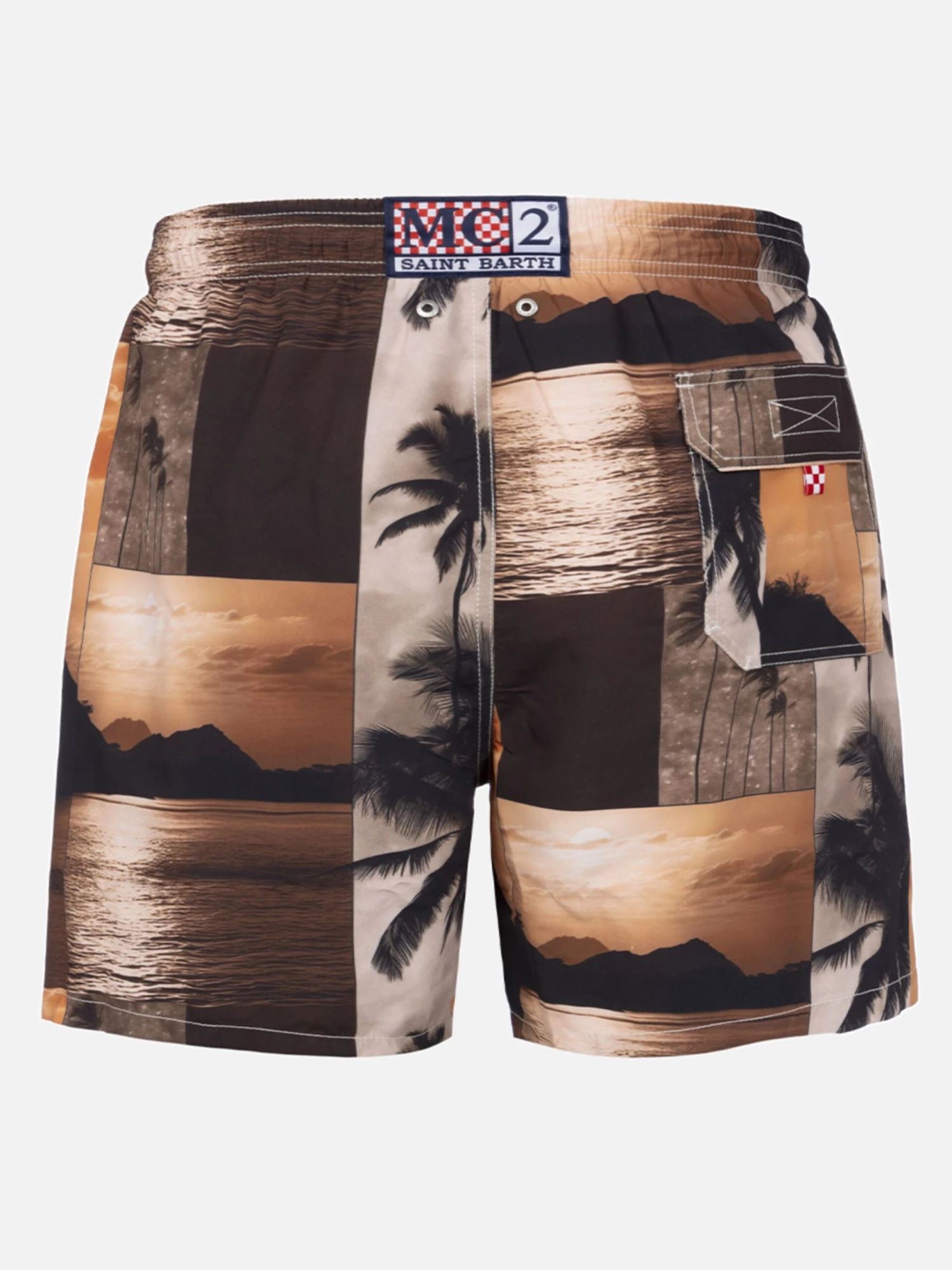 MC2 Saint Barth Man Mid-length Gustavia Swim-shorts With Photo Sunset Print|AI CO-CREATED DESIGN BY RICKDICK - POWERED BY RED-EYE 4 MC2 Saint Barth Man Mid-length Gustavia Swim-shorts With Photo Sunset Print|AI CO-CREATED DESIGN BY RICKDICK - POWERED BY RED-EYE - Image 2