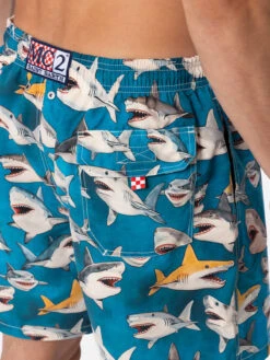 MC2 Saint Barth Man Mid-length Gustavia Swim-shorts With Shark Print| AI CO-CREATED DESIGN BY RICKDICK - POWERED BY RED-EYE 11 MC2 Saint Barth Man Mid-length Gustavia Swim-shorts With Shark Print| AI CO-CREATED DESIGN BY RICKDICK - POWERED BY RED-EYE -MC2 Saint Barth Shop UID GUS000104317F MAN SWIMSHORT GREEN 03