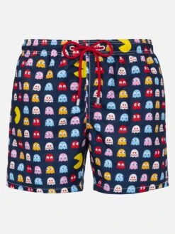 MC2 Saint Barth Mid-length Gustavia Swim-shorts With Pac-Man Print |PAC-MAN SPECIAL EDITION