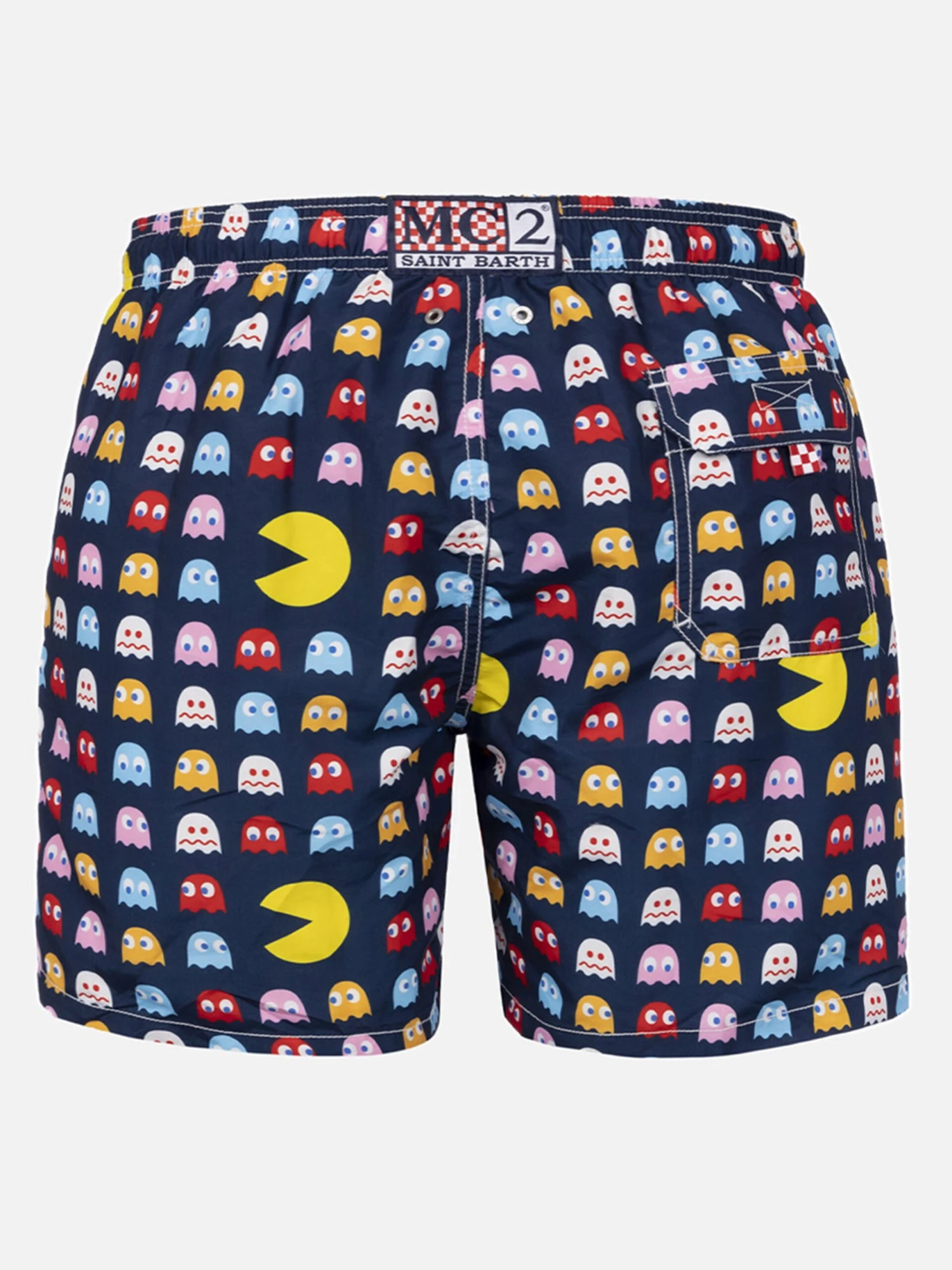 MC2 Saint Barth Mid-length Gustavia Swim-shorts With Pac-Man Print |PAC-MAN SPECIAL EDITION 4 MC2 Saint Barth Mid-length Gustavia Swim-shorts With Pac-Man Print |PAC-MAN SPECIAL EDITION - Image 2
