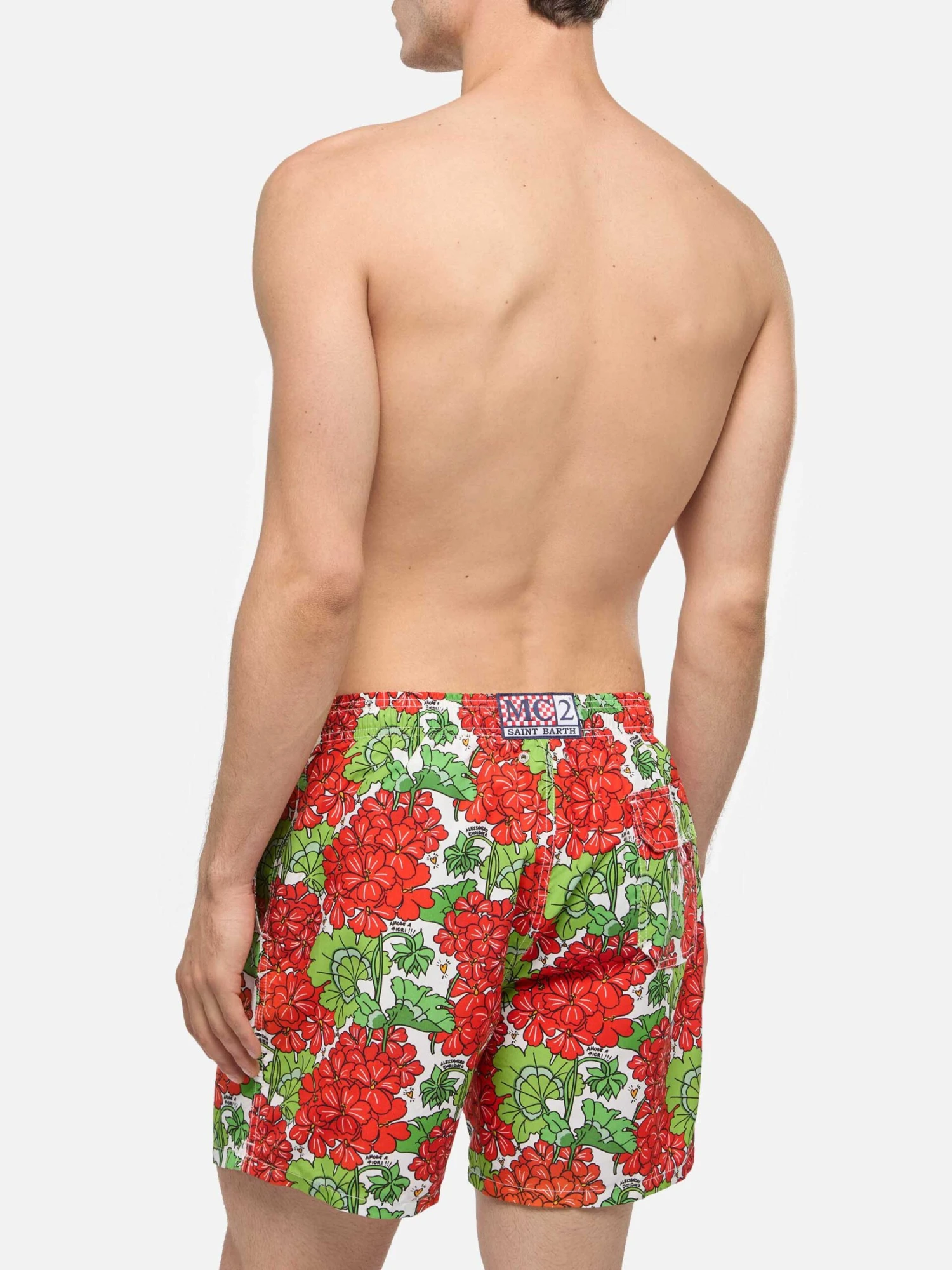 MC2 Saint Barth Mid-length Gustavia Swim-shorts With Flower Print | ALESSANDRO ENRIQUEZ SPECIAL EDITION 7 MC2 Saint Barth Mid-length Gustavia Swim-shorts With Flower Print | ALESSANDRO ENRIQUEZ SPECIAL EDITION - Image 5