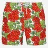 MC2 Saint Barth Mid-length Gustavia Swim-shorts With Flower Print | ALESSANDRO ENRIQUEZ SPECIAL EDITION -MC2 Saint Barth Shop UID GUS000105368H MAN SWIMSHORT WHITE CHARACTERS ALESSANDROENRIQUEZ 5