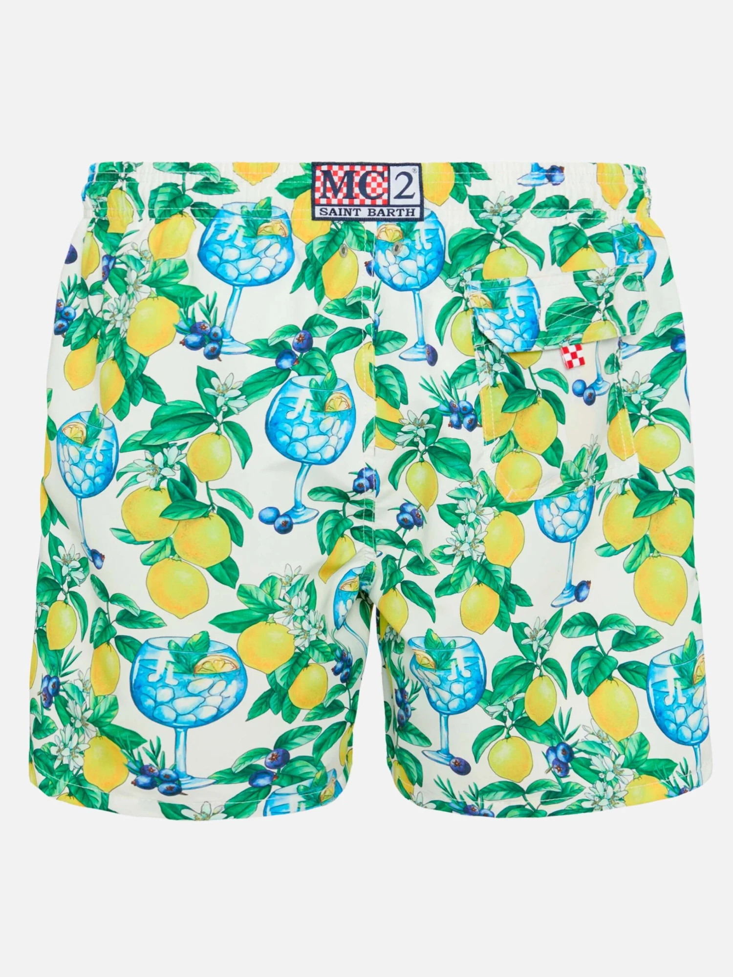 MC2 Saint Barth Mid-length Gustavia Swim-shorts With Gin And Lemons Print 4 MC2 Saint Barth Mid-length Gustavia Swim-shorts With Gin And Lemons Print - Image 2