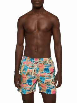 MC2 Saint Barth Mid-length Gustavia Swim-shorts With Ibiza Postcard Print | AI CO-CREATED DESIGN BY RICKDICK - POWERED BY RED-EYE -MC2 Saint Barth Shop UID GUS000105536H MAN SWIMSHORT WHITE POSTCARDPLACES AIBYRICKDICK 20250507110008 1